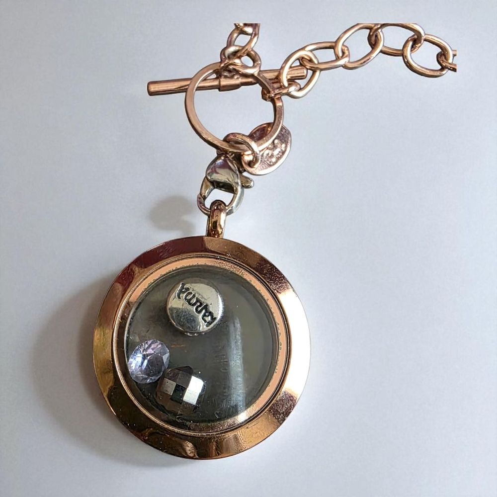 Origami Owl Gold and Silver Charm Pendant